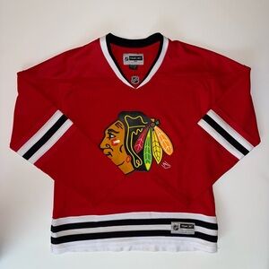 Reebok Red and Black Hockey Jersey